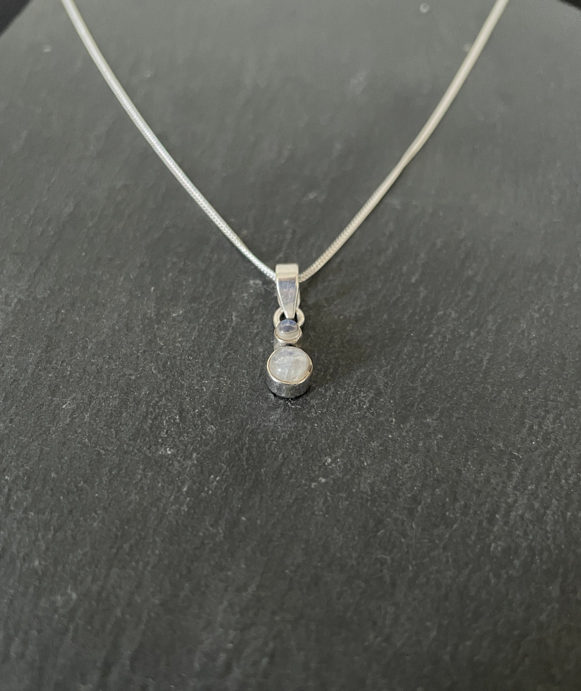 Two Stone Moonstone Pendant image 1