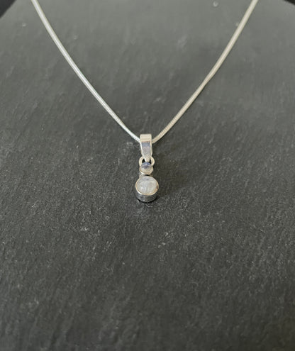 Two Stone Moonstone Pendant image 1