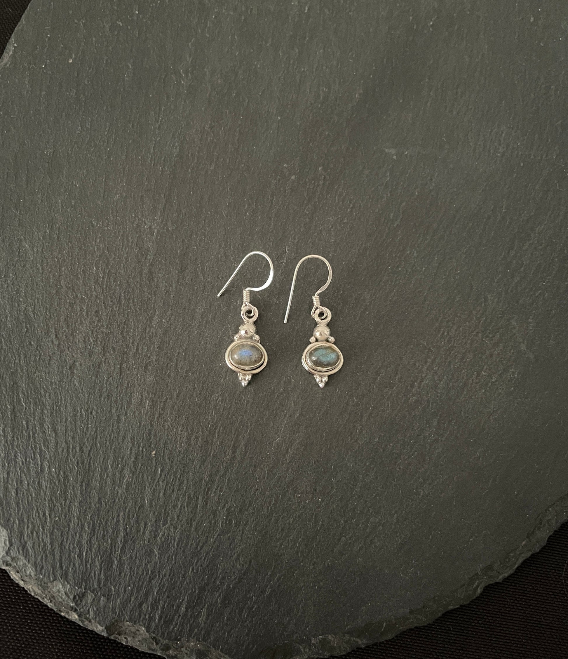 Labradorite Oval Earrings image 0