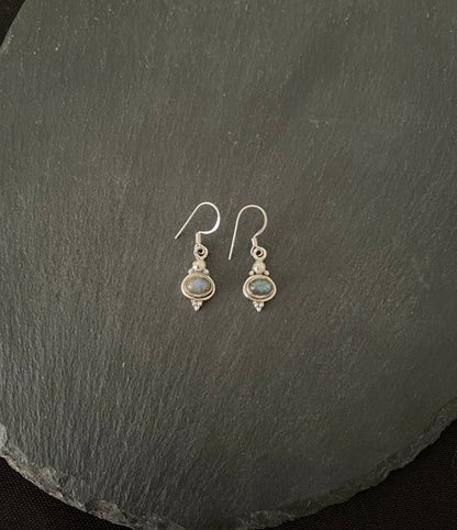 Labradorite Oval Earrings image 0