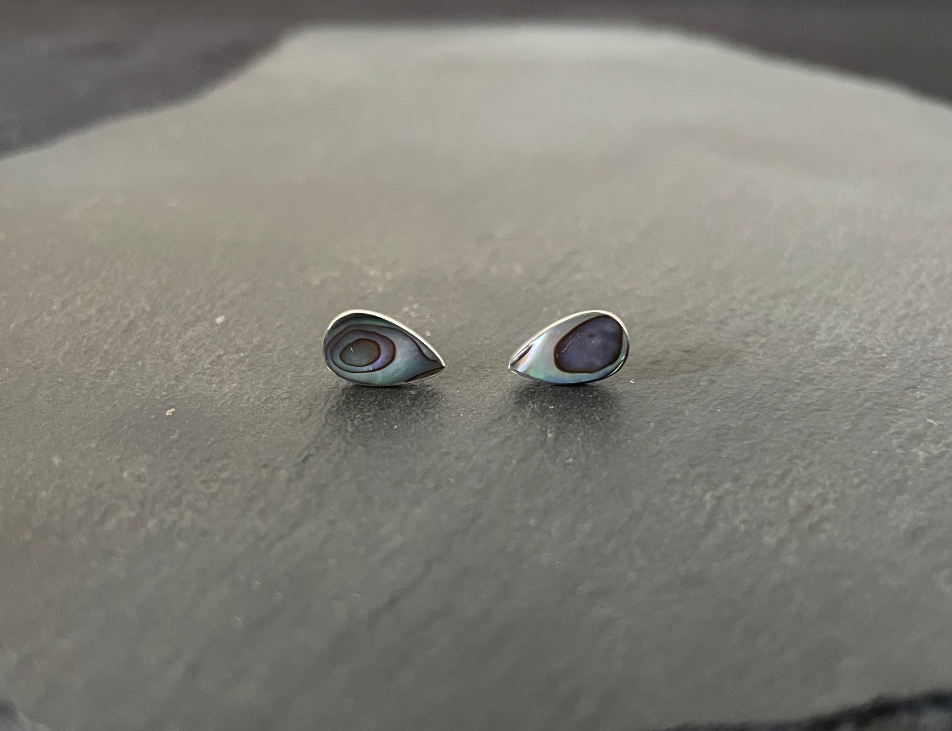 Paua Shell Teardrop Studs image 0