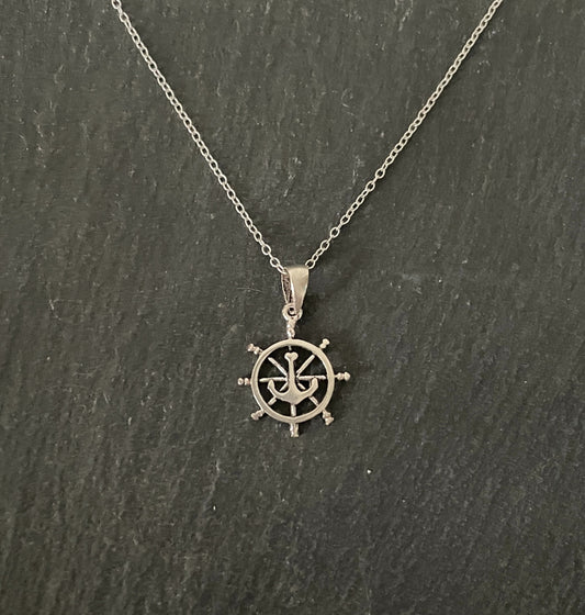 Silver Wheel Pendant image 0