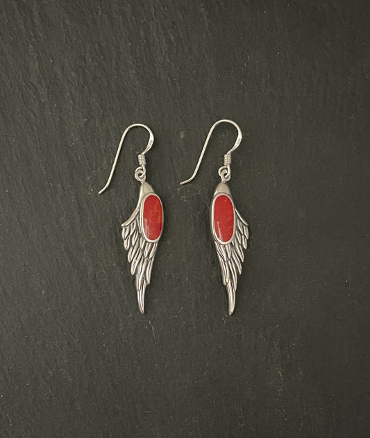 Angel Wing Coral Earrings image 0