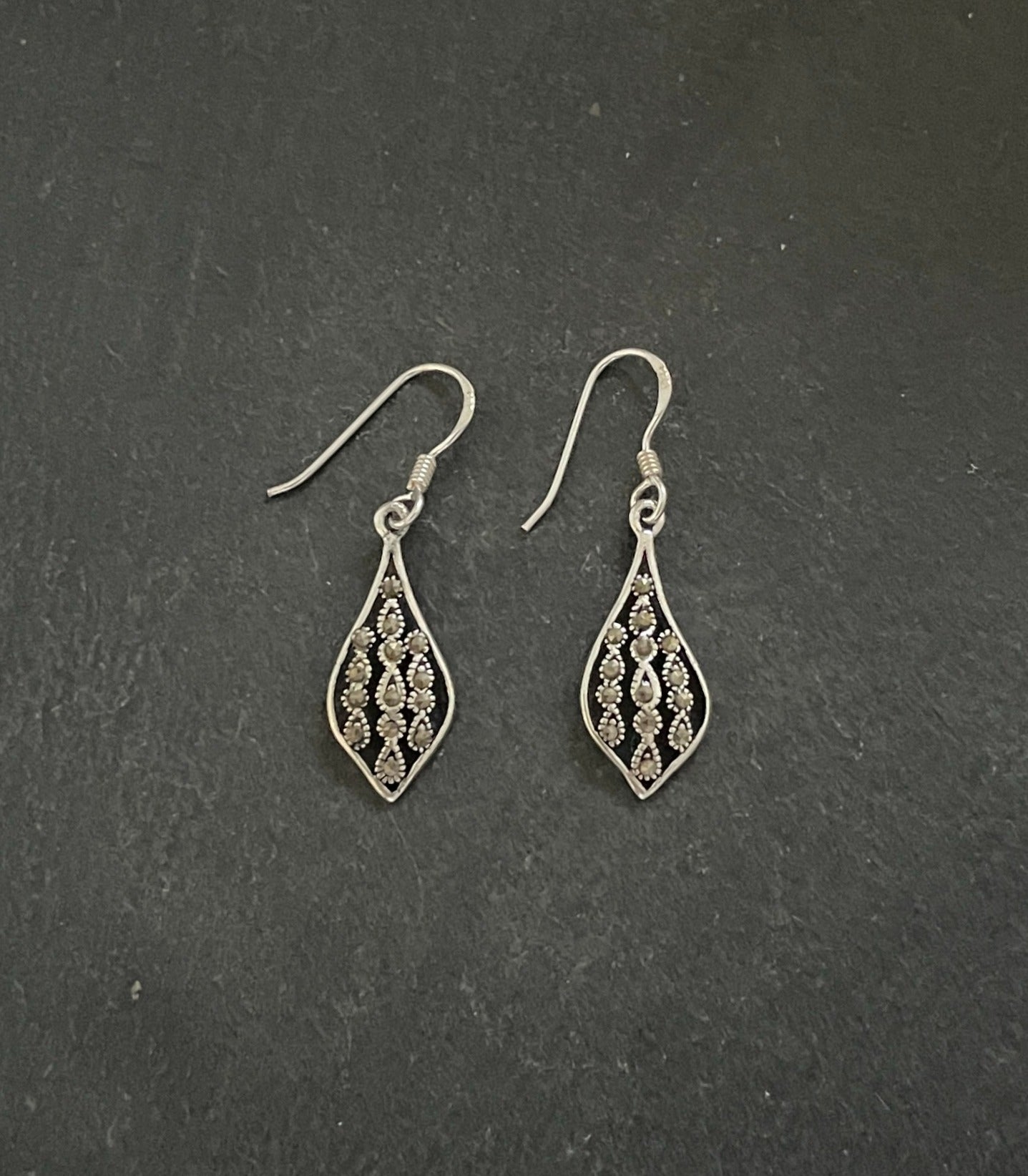 Marcasite Teardrop Earrings image 0