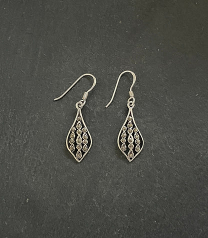 Marcasite Teardrop Earrings image 0