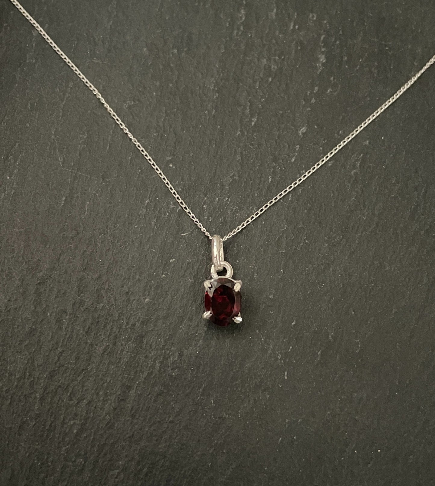 Garnet Oval Pendant image 0