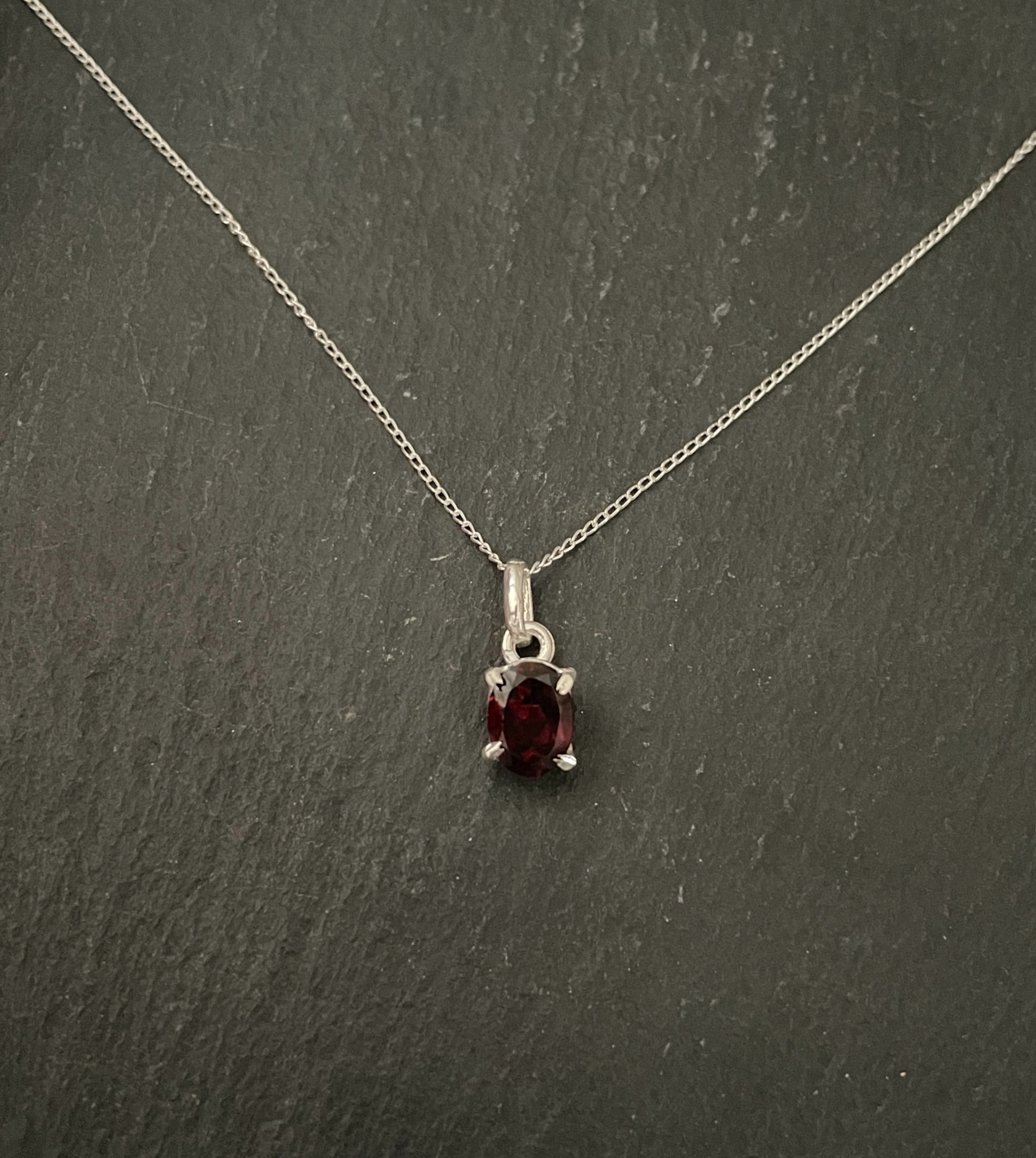 Garnet Oval Pendant image 0