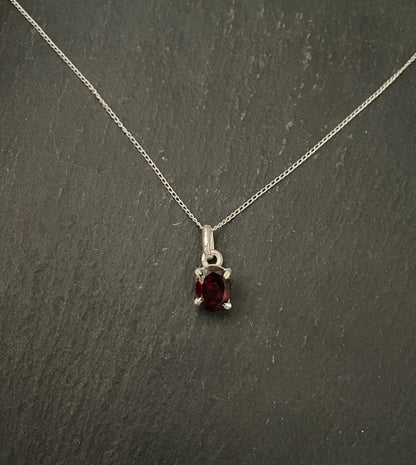 Garnet Oval Pendant image 0