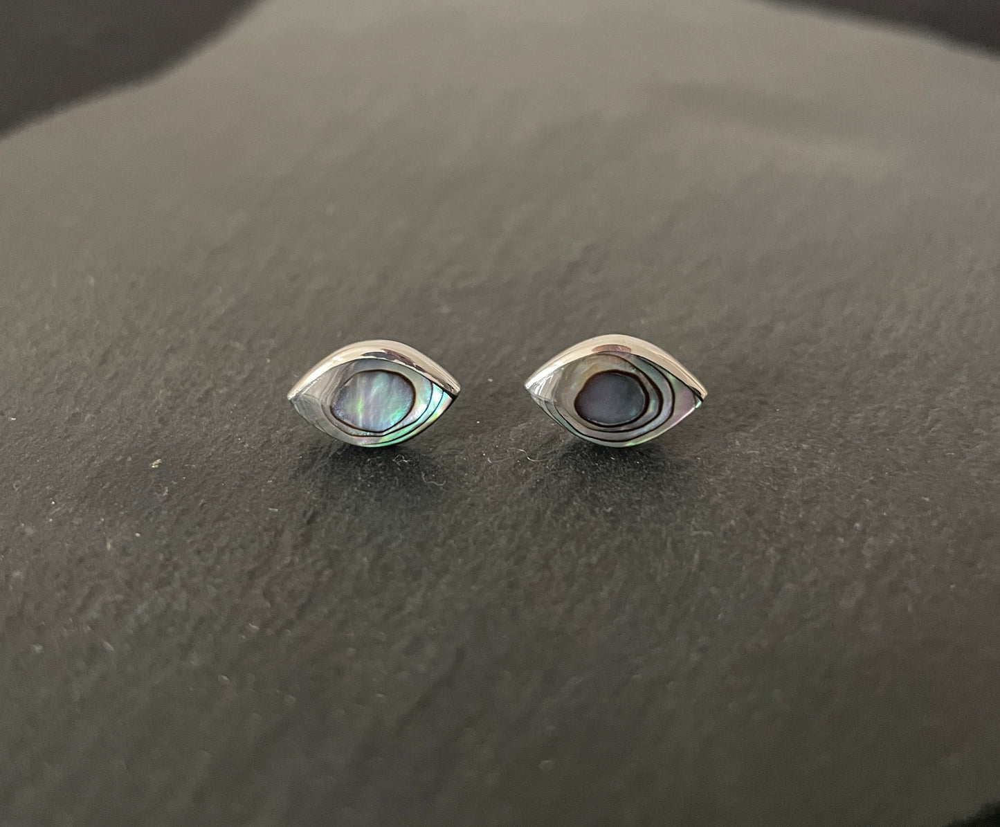 Paua Shell and Silver Studs image 0