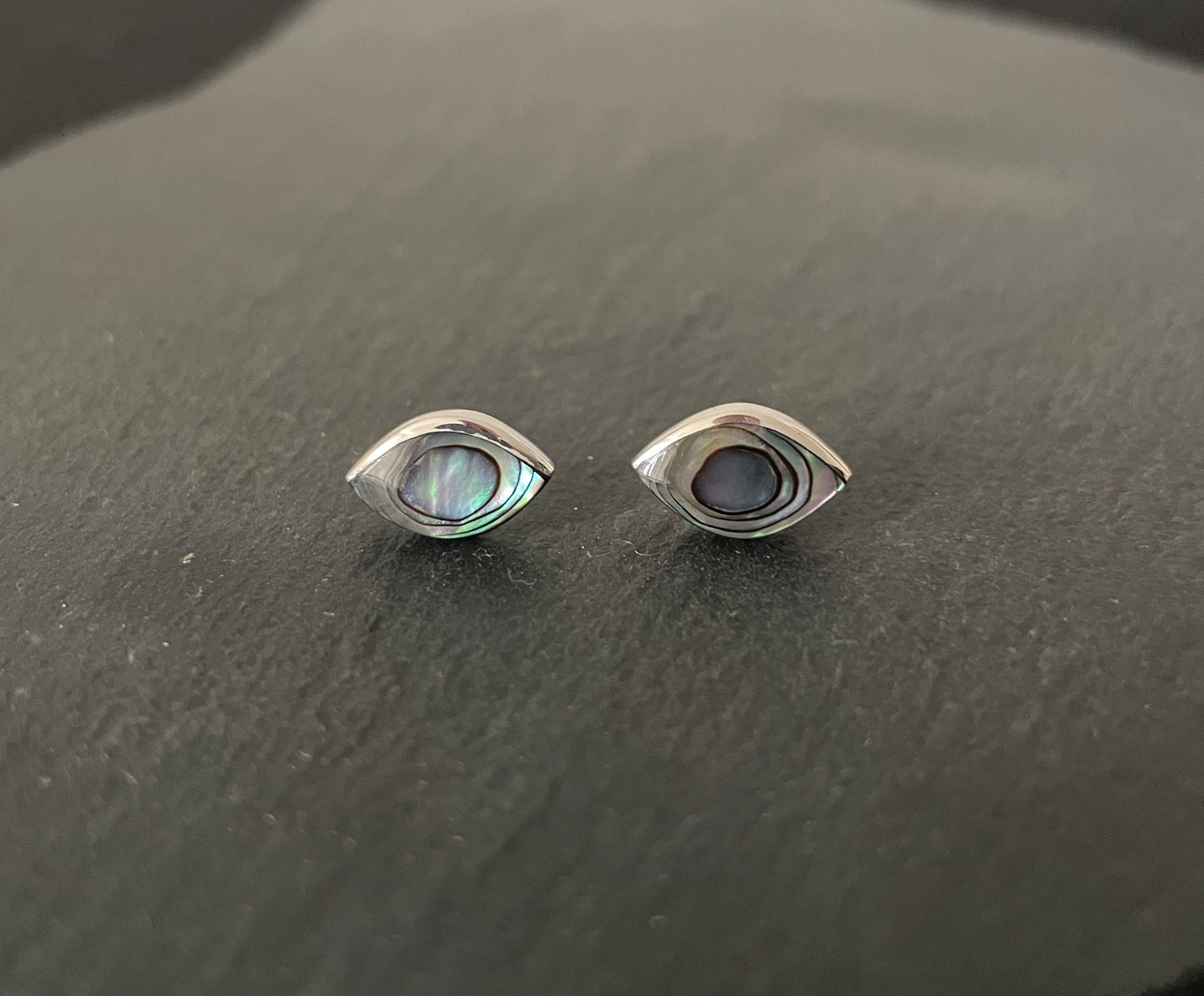 Paua Shell and Silver Studs image 0