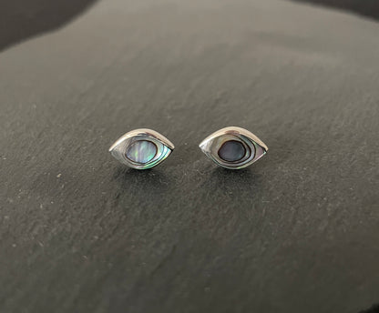 Paua Shell and Silver Studs image 0