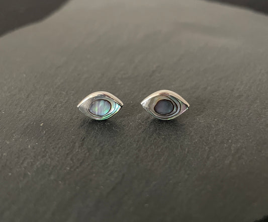 Paua Shell and Silver Studs image 0