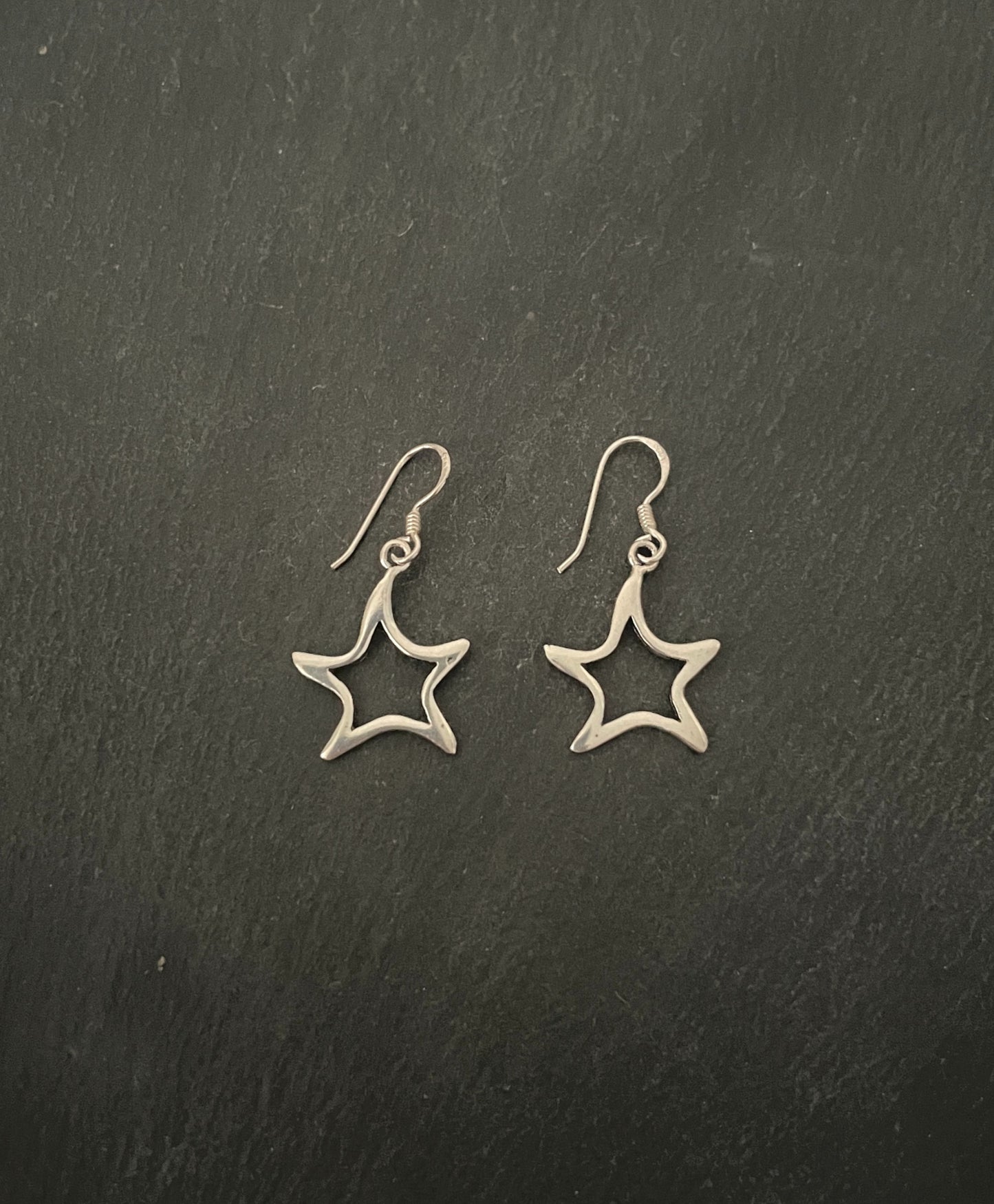 Silver Star Earrings image 0