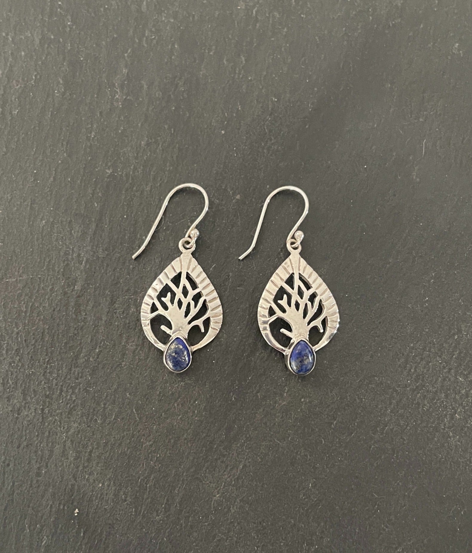 Lapis Lazuli and Silver Earrings image 0