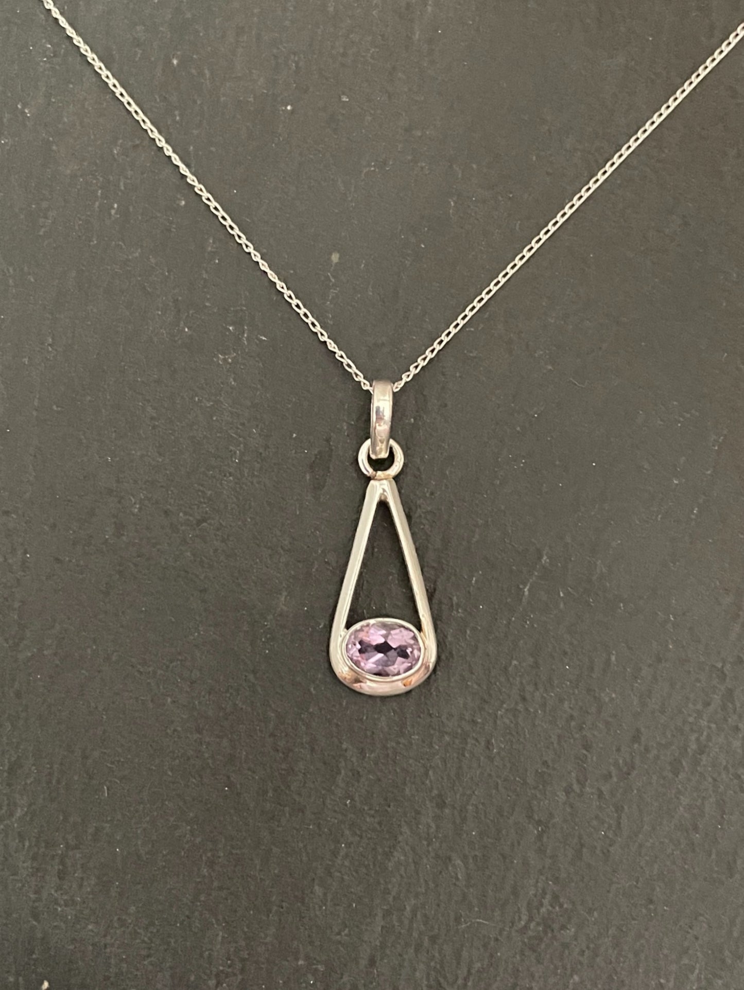Amethyst and Silver Pendant image 0