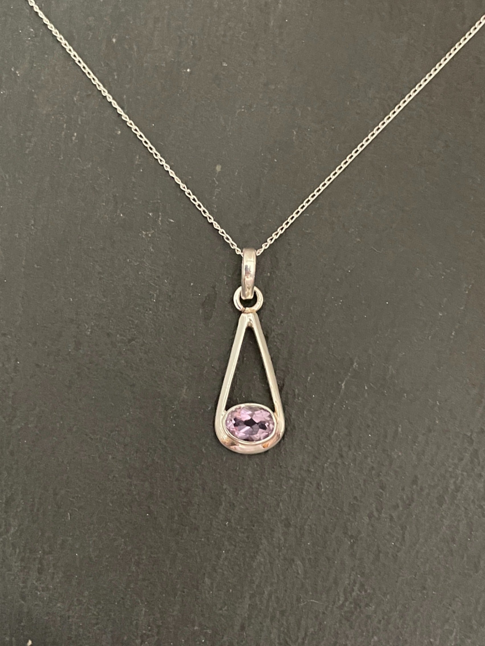 Amethyst and Silver Pendant image 0