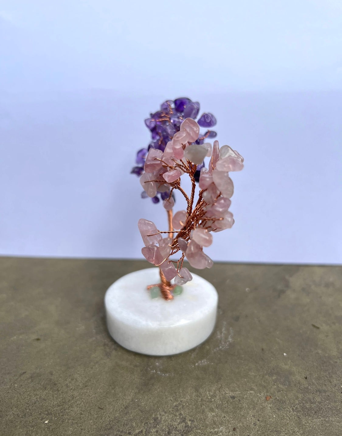 Gemstone Trees on White Stone Base image 2