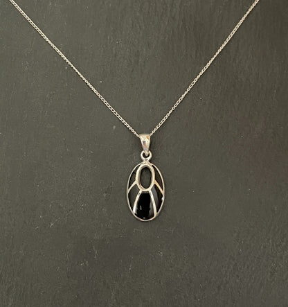 Oval Black Onyx Pendant image 0