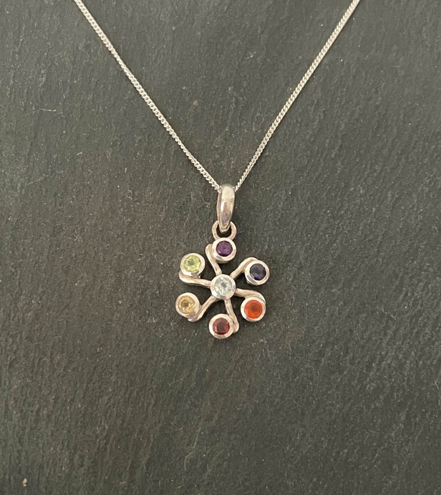 Chakra and Silver Pendant image 0