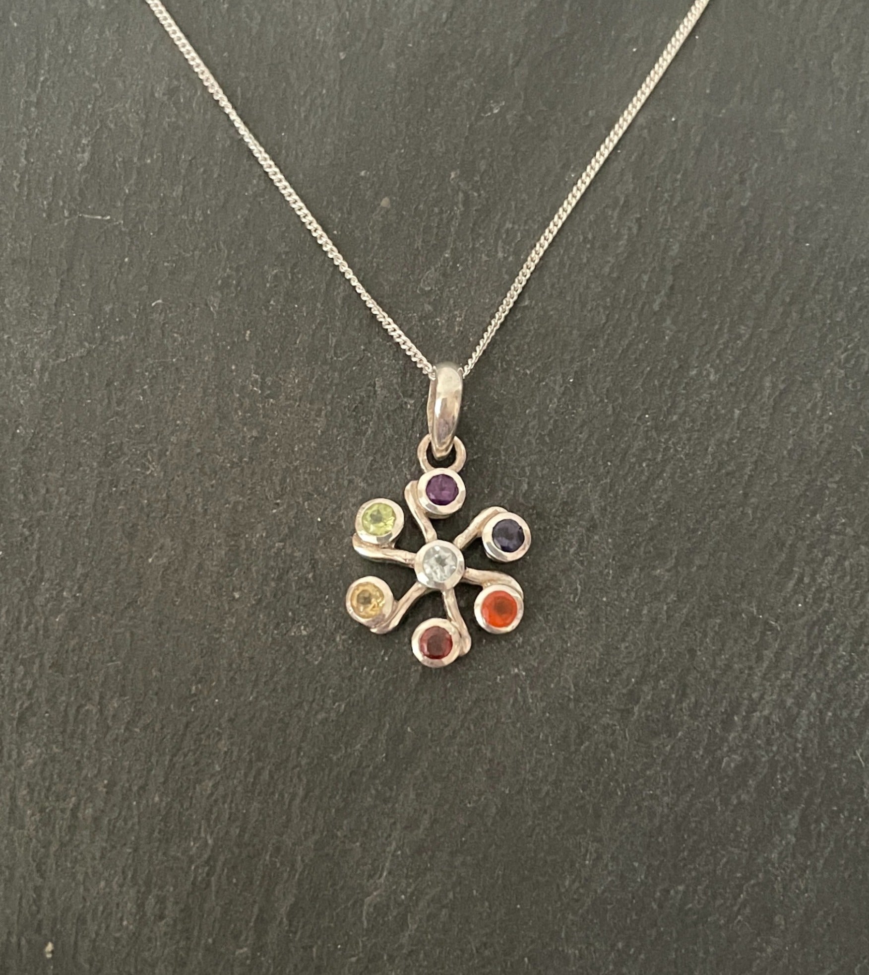 Chakra and Silver Pendant image 0