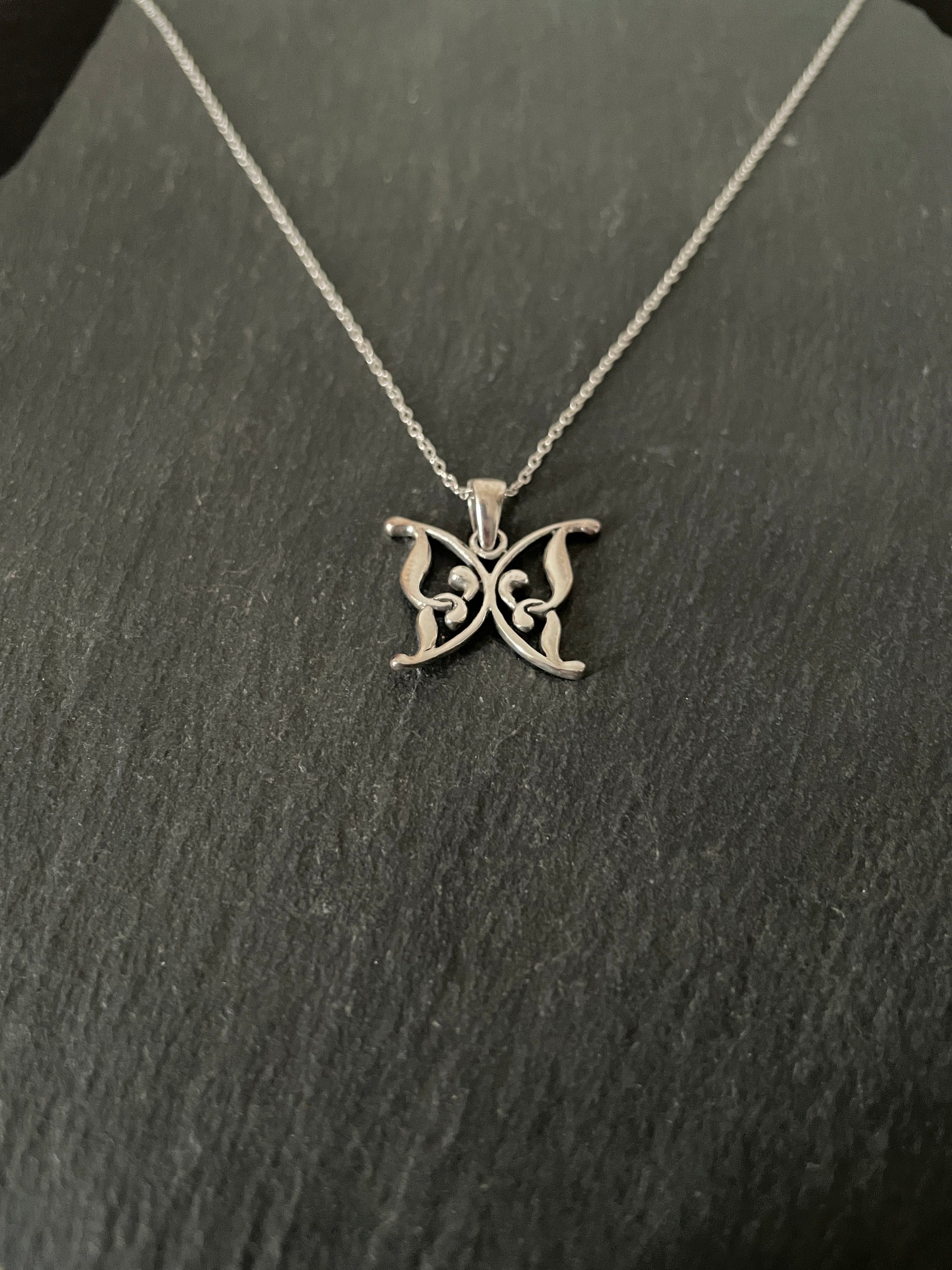 Silver Butterfly Pendant image 1