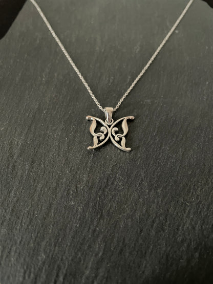 Silver Butterfly Pendant image 1