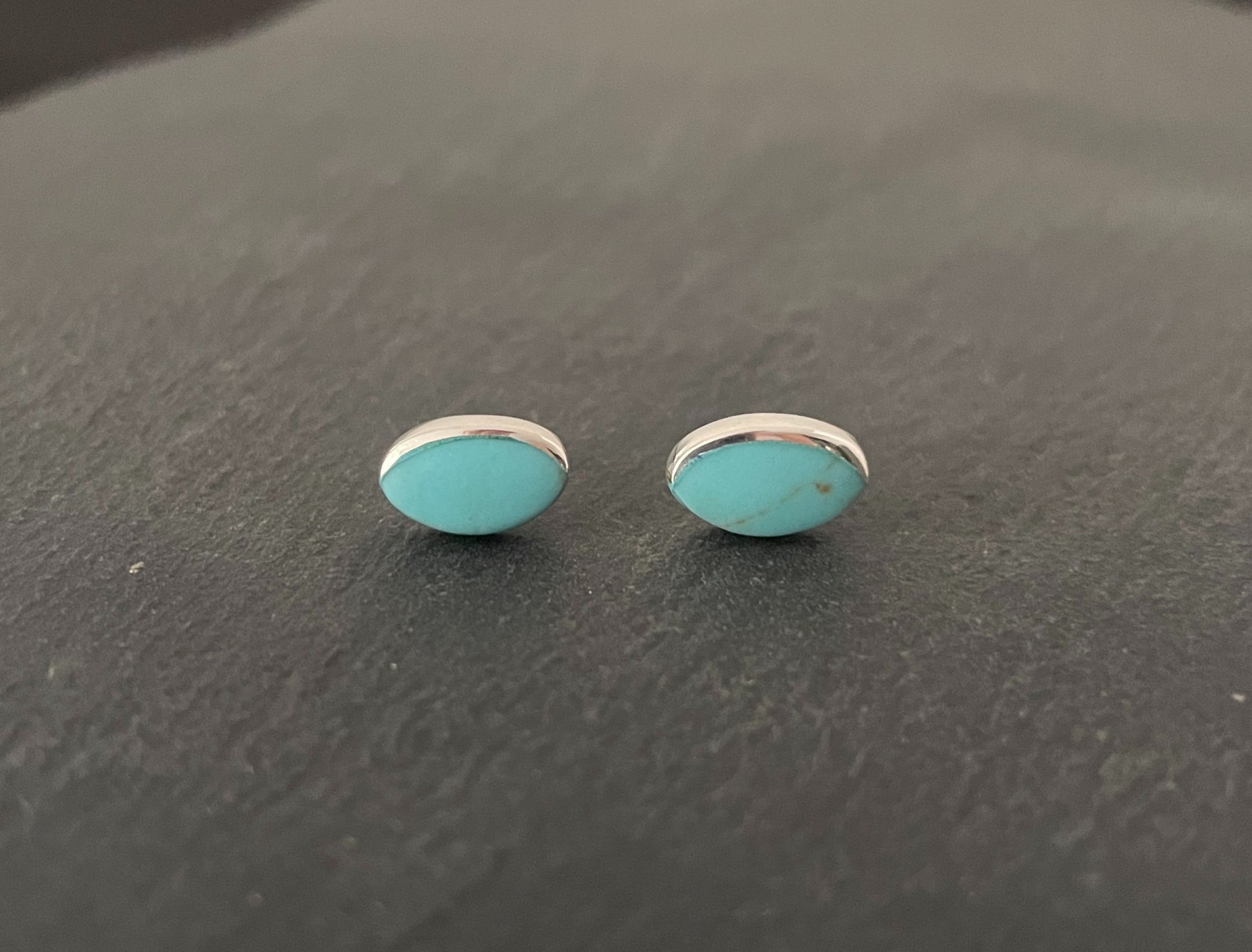 Turquoise Oval Stud Earrings image 0