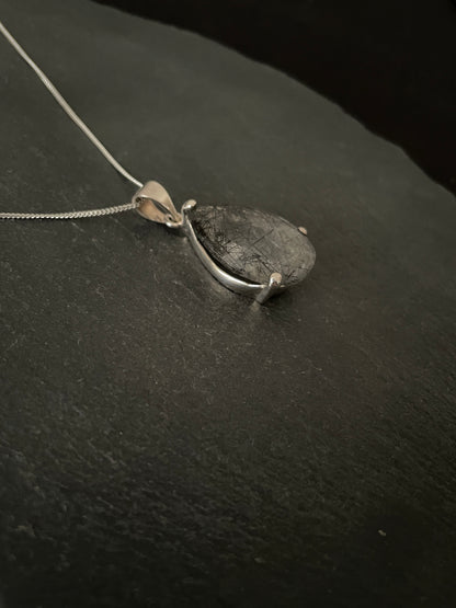 Rutile Quartz Teardrop Pendant image 2