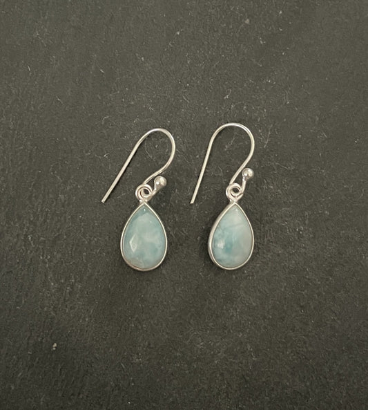 Larimar Teardrop Earrings image 0