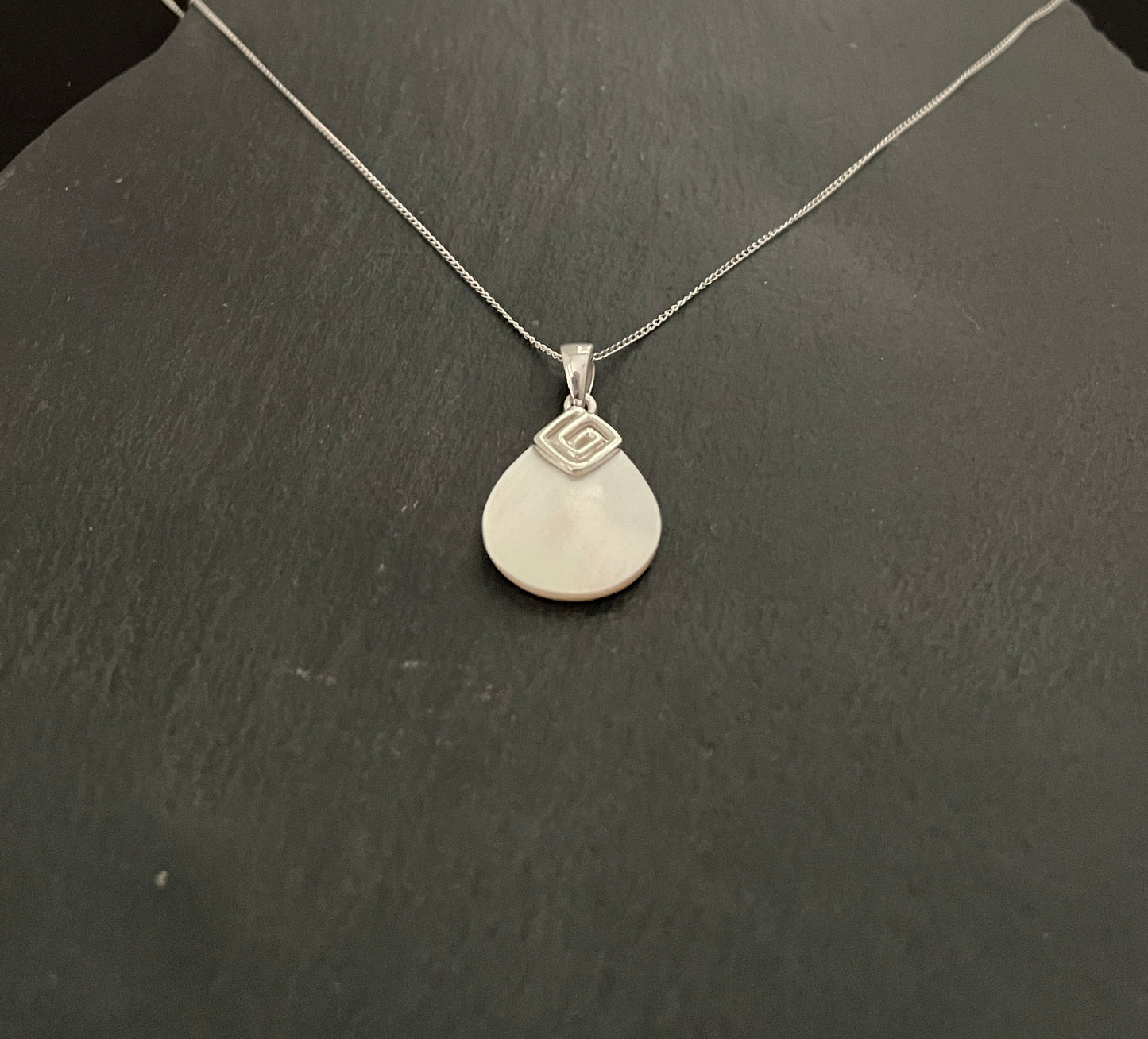 Mother of Pearl Teardrop Pendant image 1