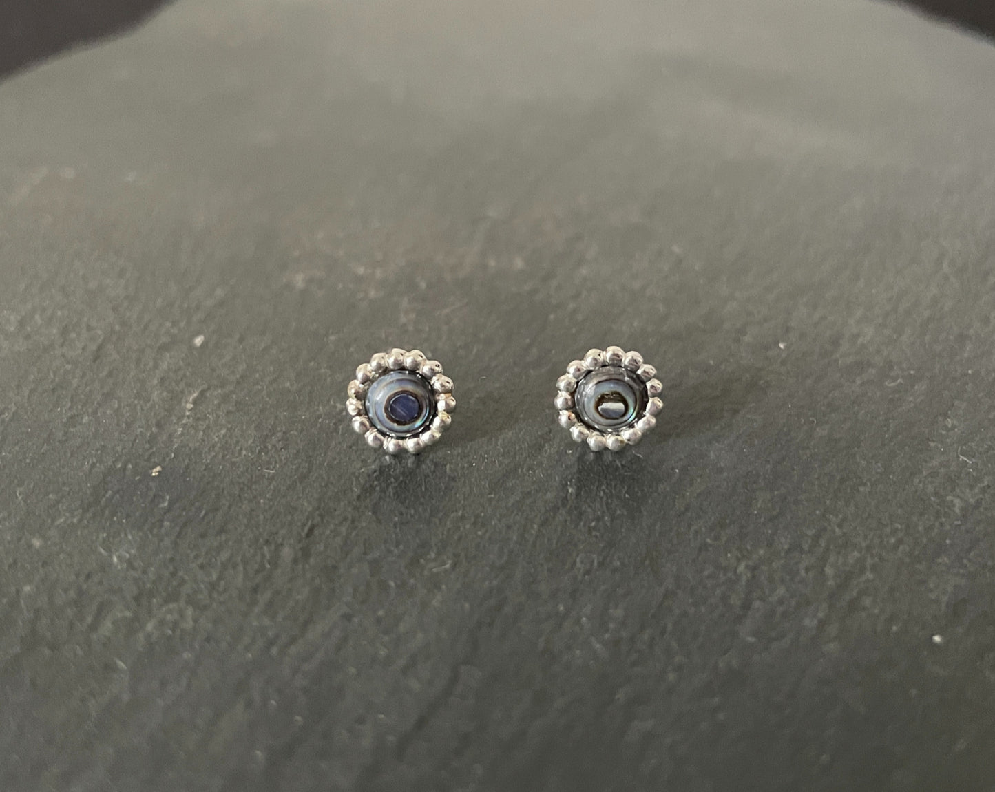 Paua Shell Round Studs image 0