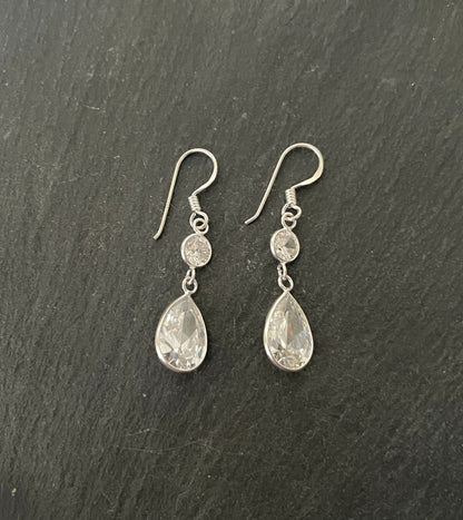 Cubic Zirconia Drop Earrings image 0