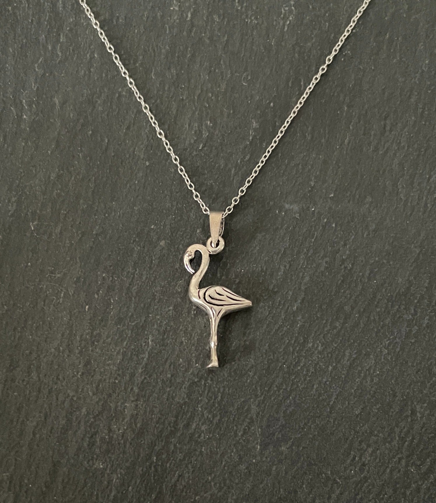 Silver Flamingo Pendant image 0