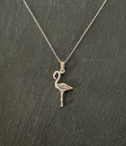 Silver Flamingo Pendant image 0