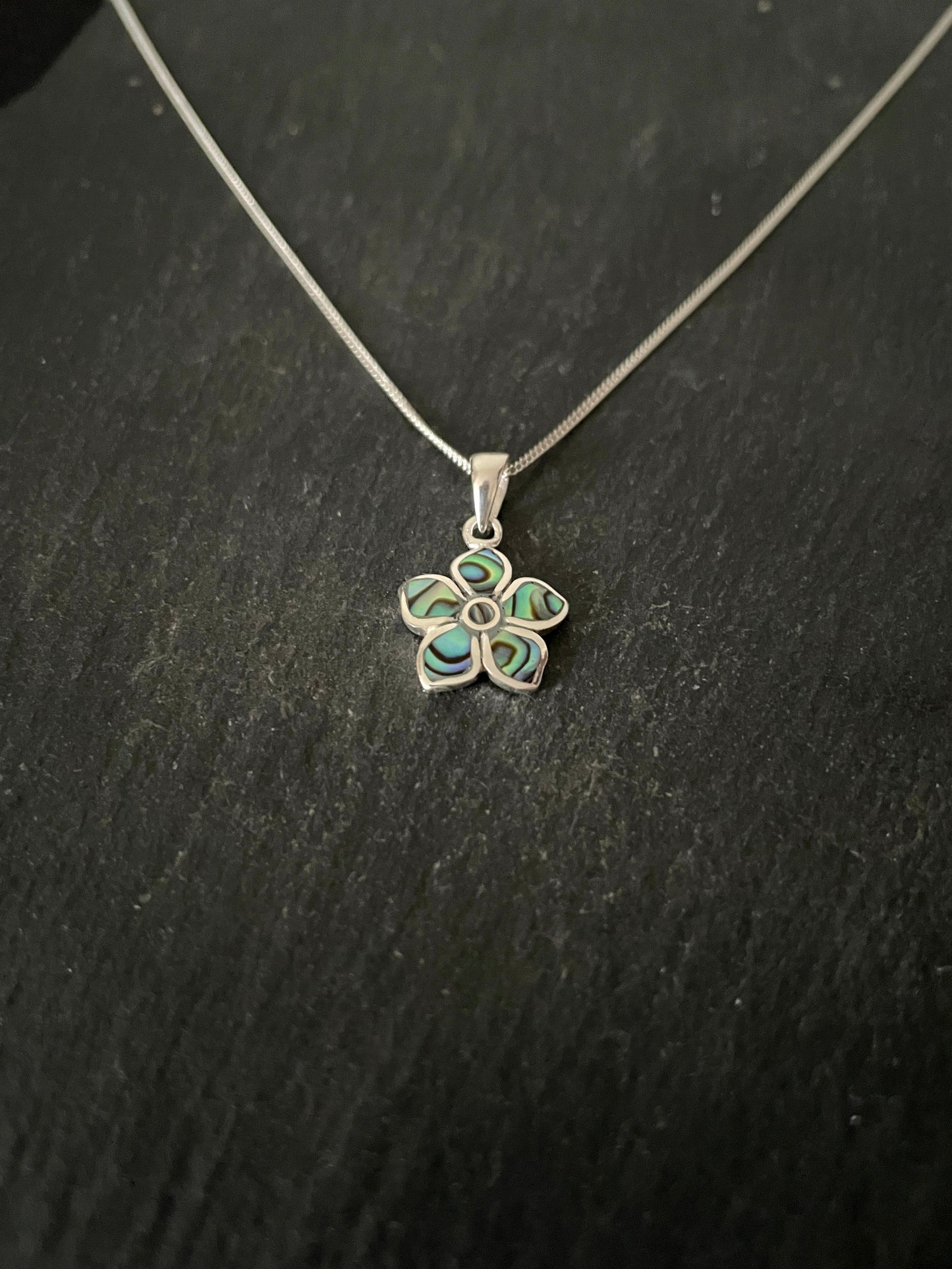 Paua Shell Flower Pendant image 1
