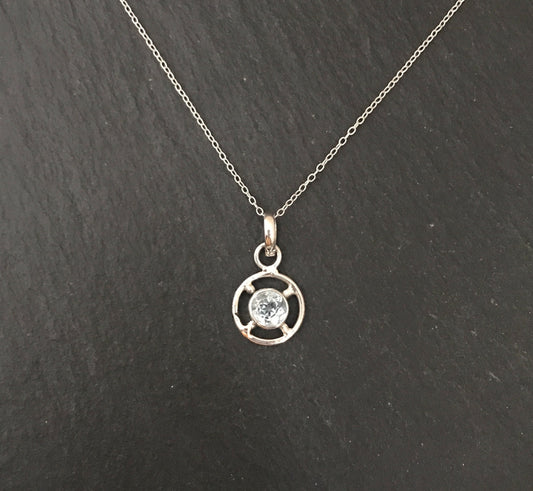 Blue Topaz and Silver Pendant image 0