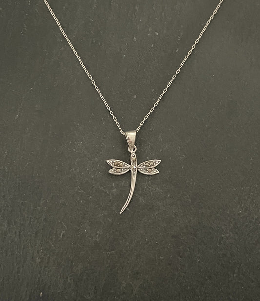 Marcasite Dragonfly Pendant image 0