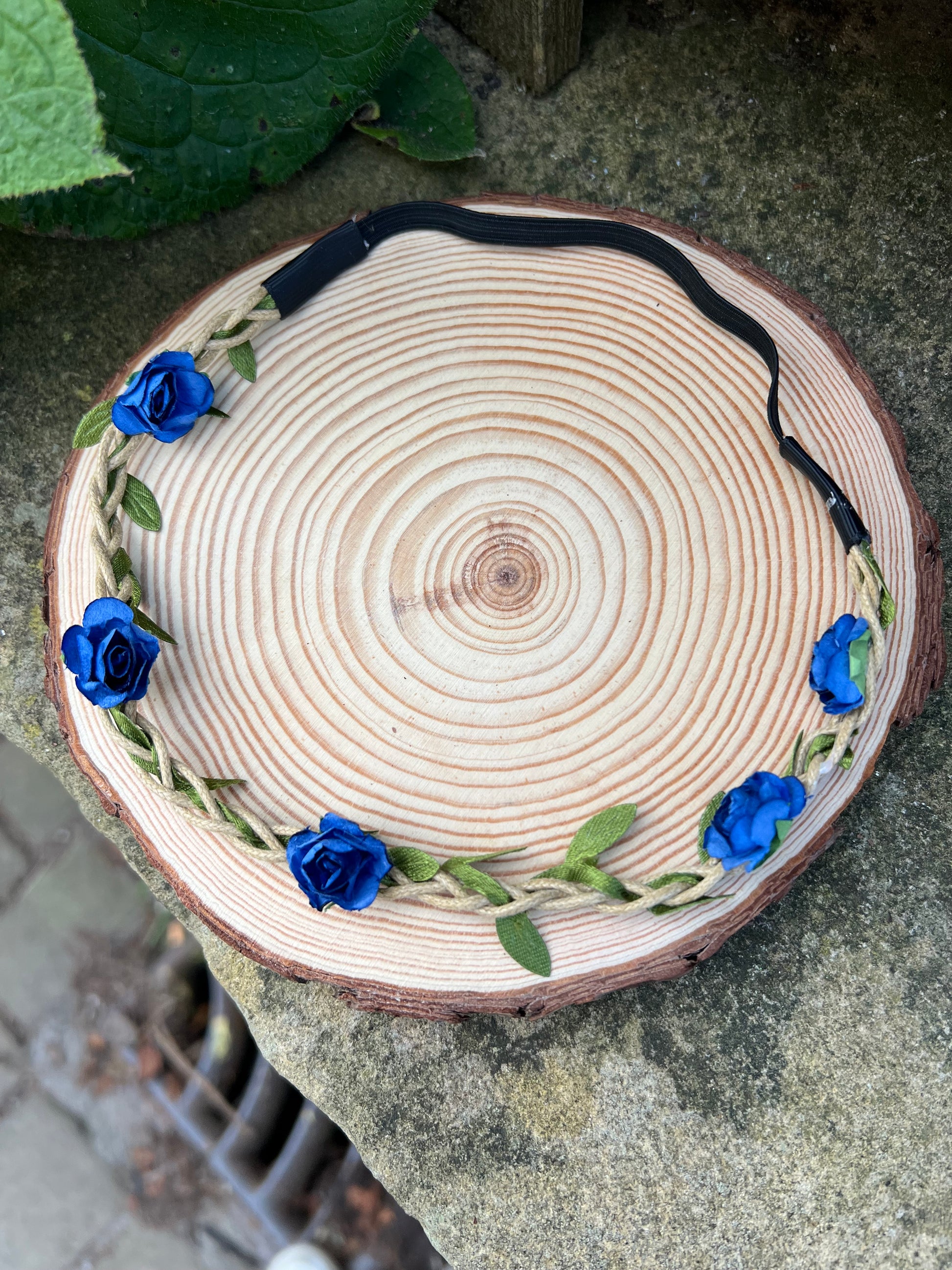 Blue Flower Headband image 1