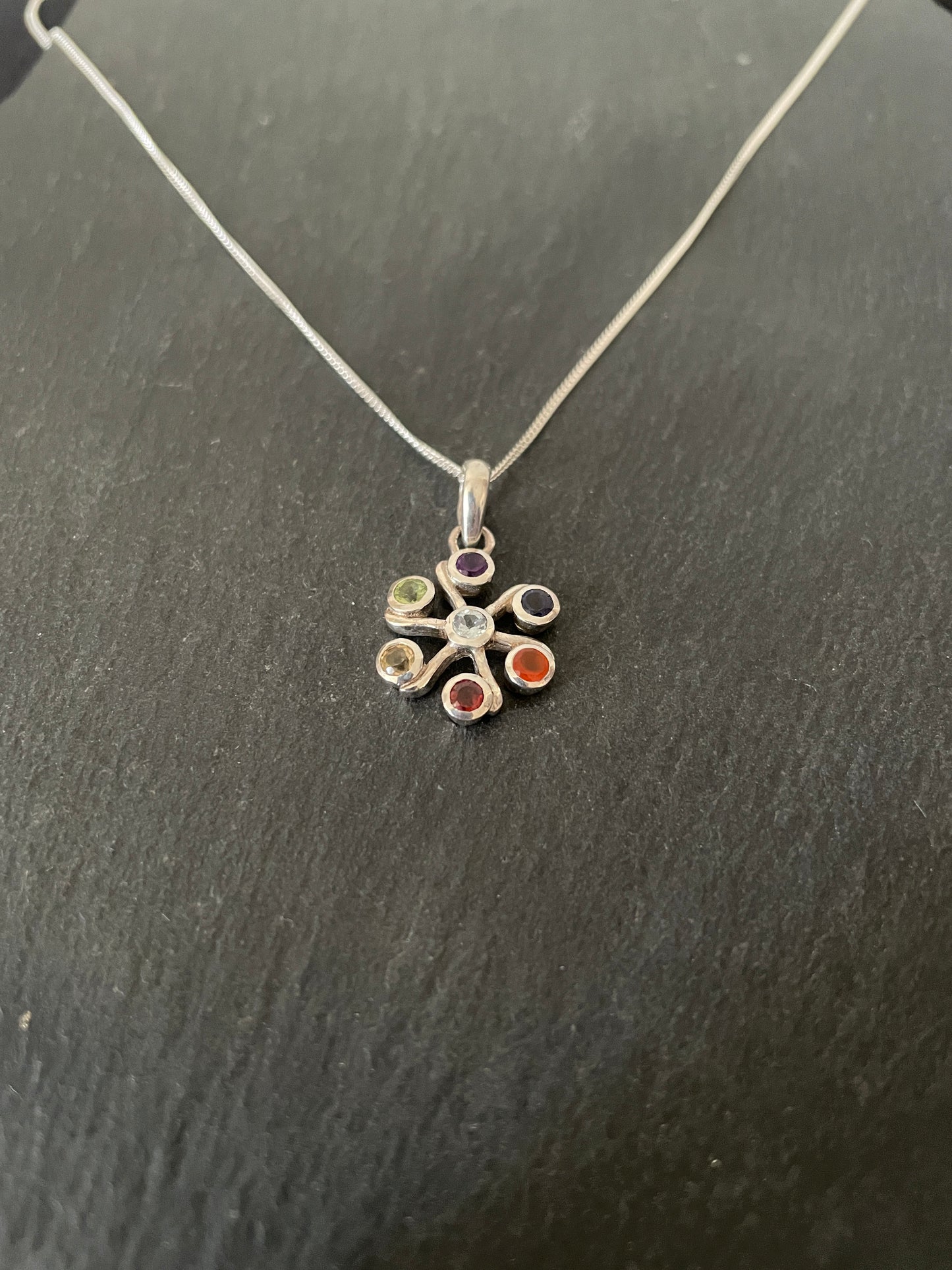 Chakra and Silver Pendant image 1