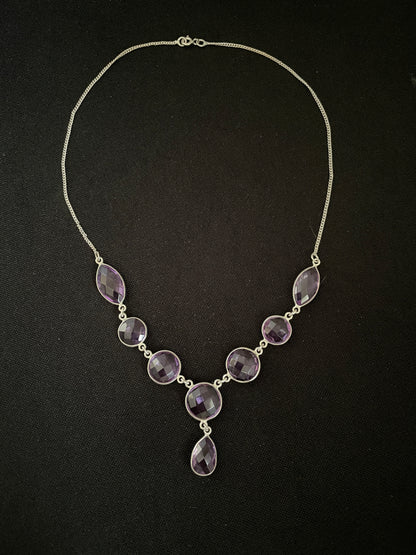Faceted Amethyst Necklace image 2