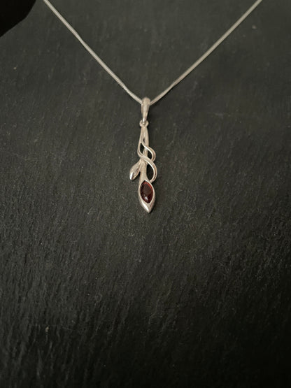 Amber and Silver Pendant image 1