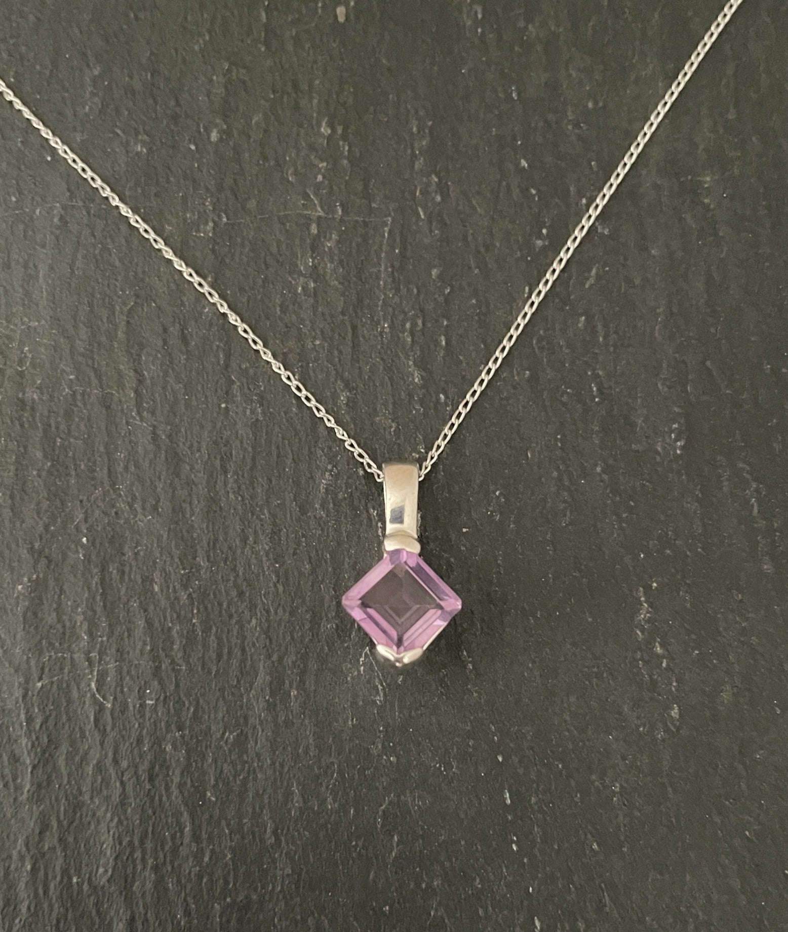Kite Shaped Amethyst Pendant image 0
