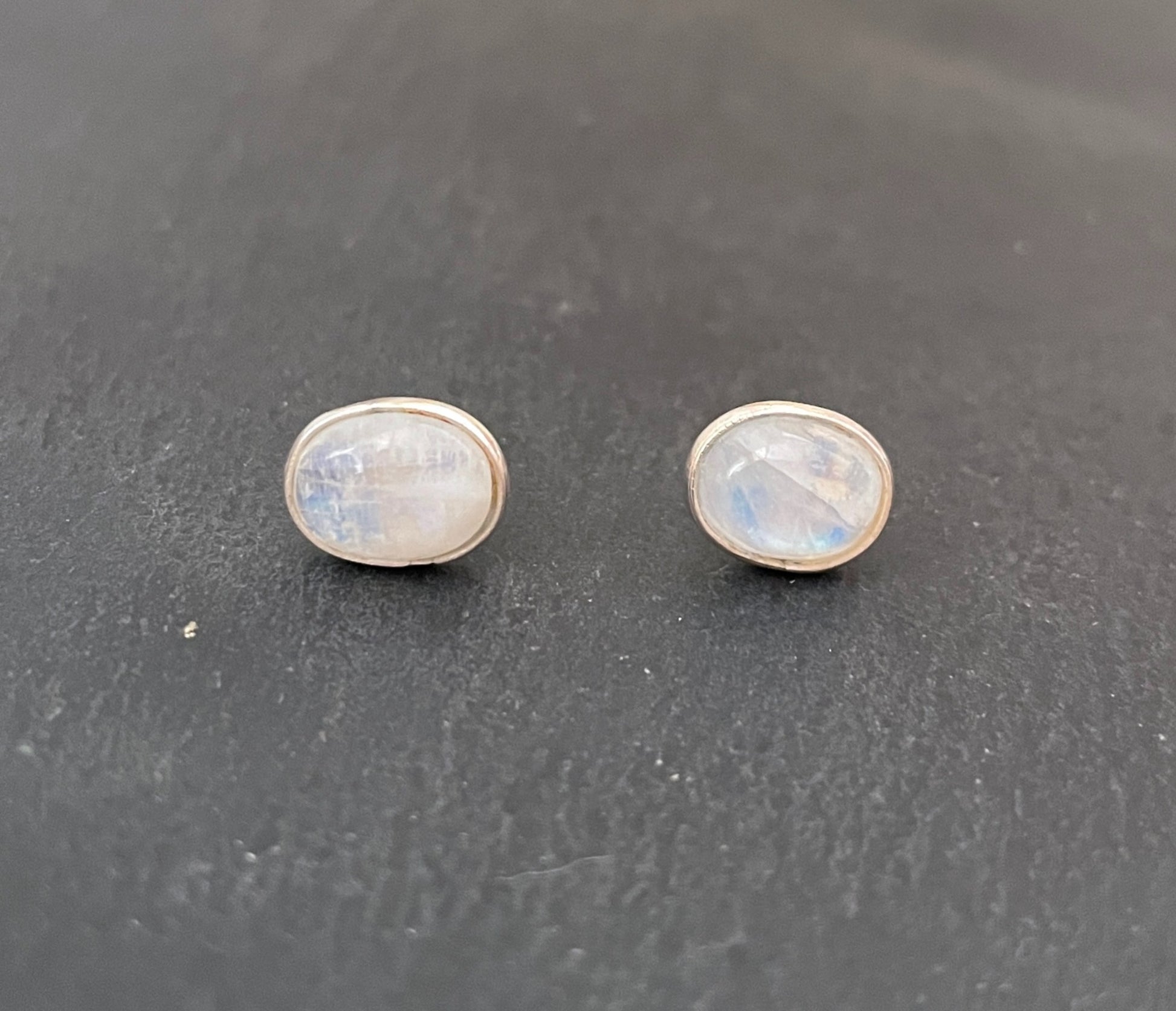 Moonstone Oval Stud Earrings image 0