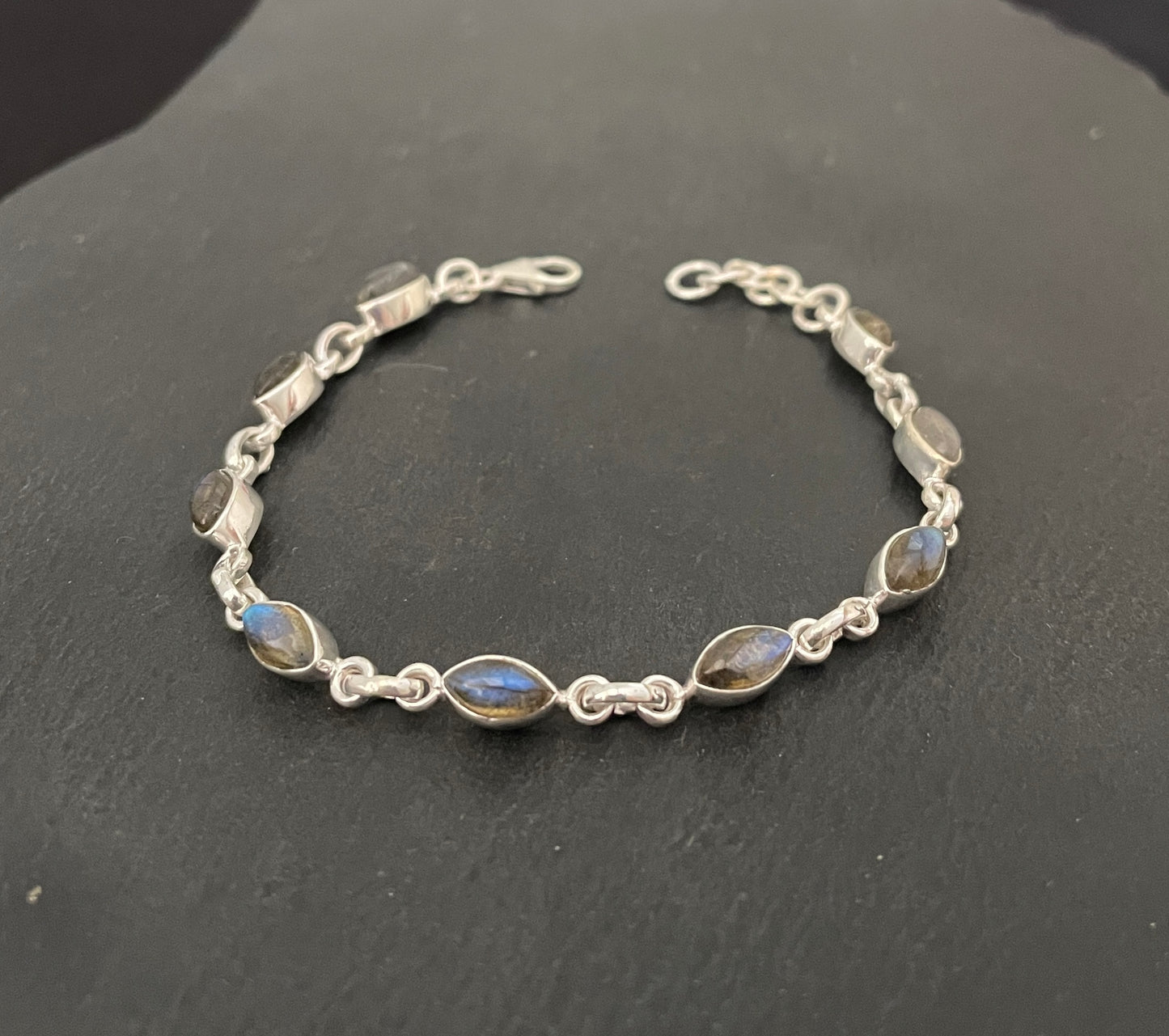 Labradorite and Silver Bracelet image 0