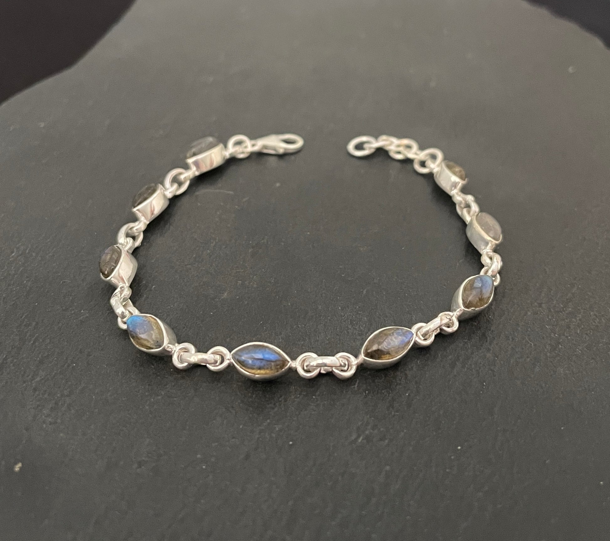 Labradorite and Silver Bracelet image 0