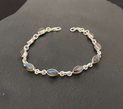 Labradorite and Silver Bracelet image 0