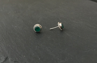 Emerald Stud Earrings image 1