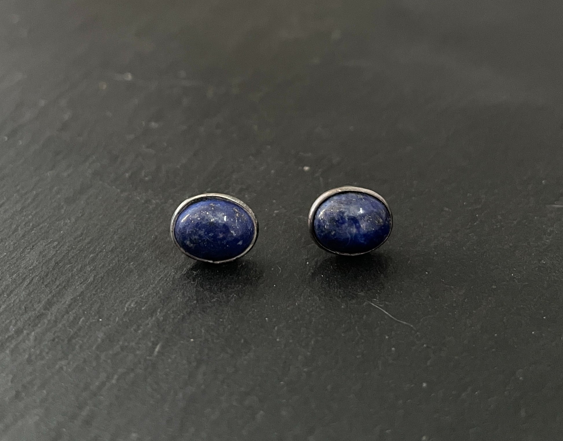 Lapis Lazuli Oval Studs image 0