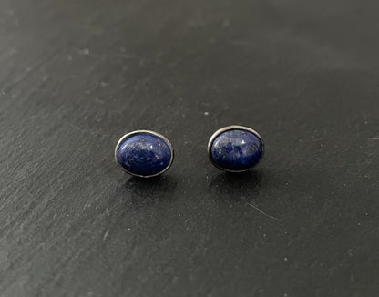 Lapis Lazuli Oval Studs image 0