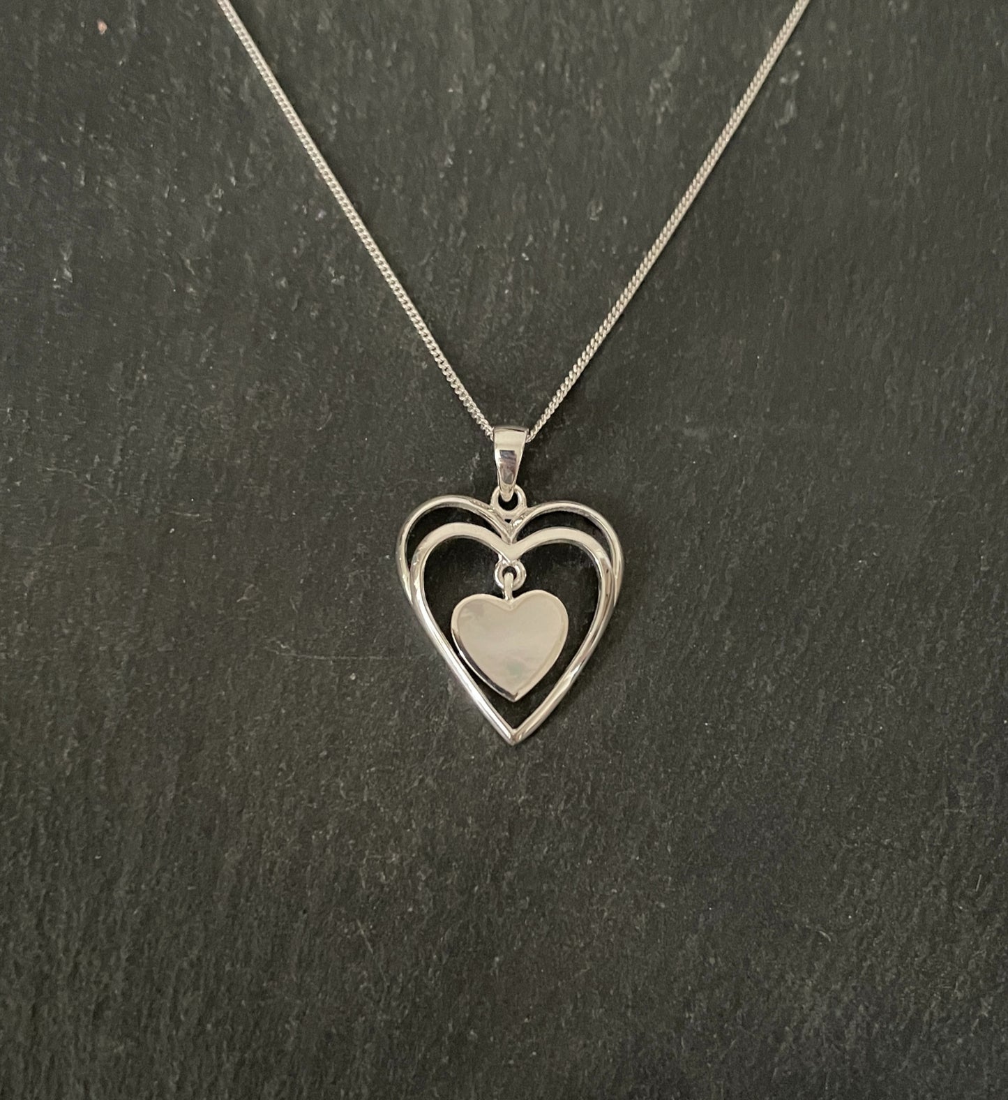 Mother of Pearl Heart Pendant image 0